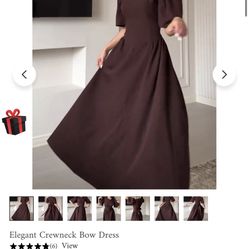 Burgundy Size XL Dress