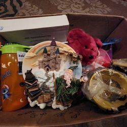 Box Full Of New Items And Some Collectibles 