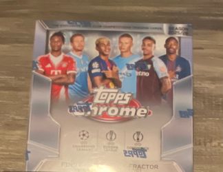 Topps Chrome Soccor mega box