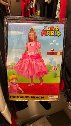 Small (4-6x) Girls Princess Peach Costume