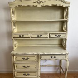 Antique Henry Link Secretary Desk with Hutch