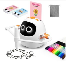 Kids Robot Drawing Machine with Cards and Markers
