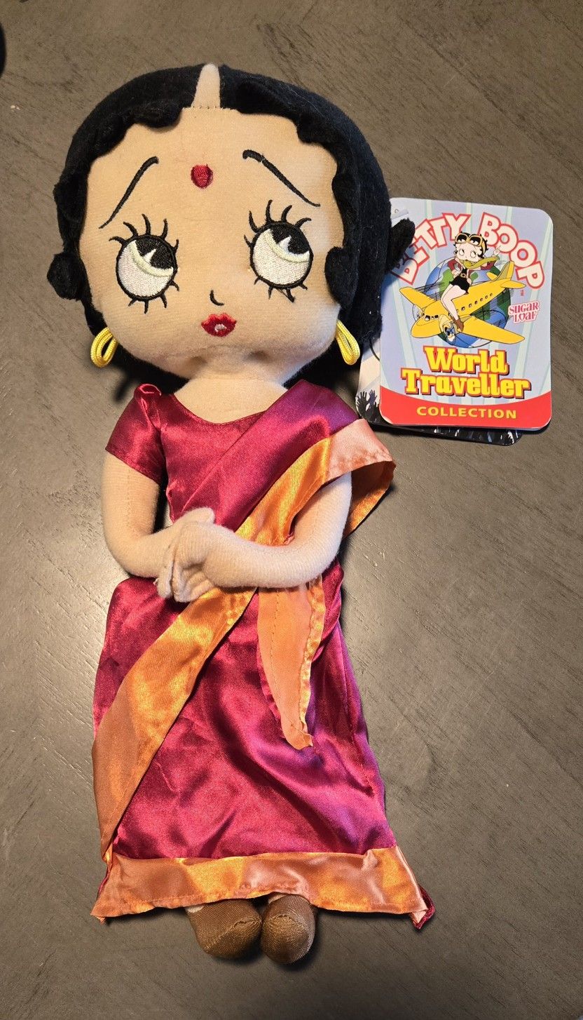 Betty Boop World Traveler Collection India Plush Doll