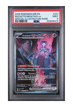 2025 POKEMON DRI EN-DESTINED RIVALS | SPECIAL ILLUSTRATION RARETEAM ROCKET'S MEWTWO EX 231