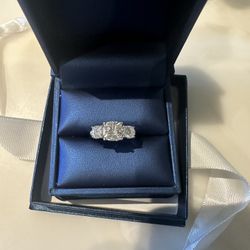 Moissanite Three Stone Ring