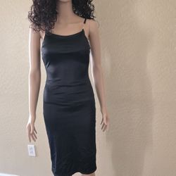 Planet Gold Sleek Black Bodycon Dress (Size XS)