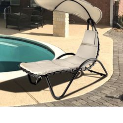 Patio Hanging Chaise Swing Lounge Chair Cushion Outdoor Garden Canopy Arc Stand Brand New In Box 📦 