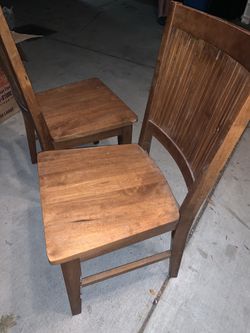 2x Heavy solid wooden Dining room Chairs. 75% off!!!