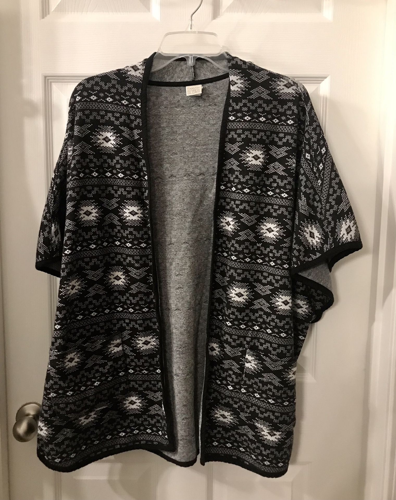 Canyon River Blues Wear Over Poncho Sweater