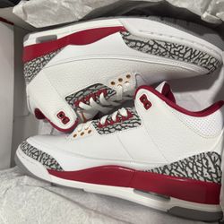 Air Jordan 3 Retros  -Cardinal Red 