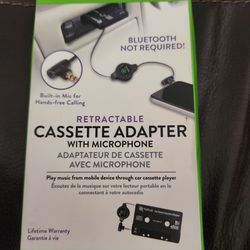 No Bluetooth No Problem - Play Music From Your Phone In Your Car Cassette Player Adapter With Mic Microphone 