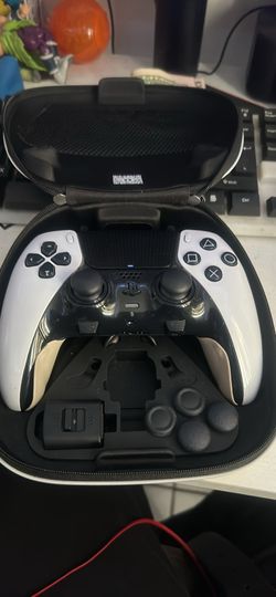 Ps5 with pro controller and holo effect controller