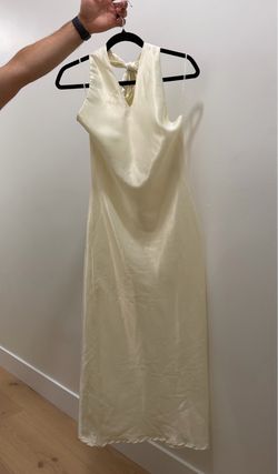 Highstreet Ivory Satin Dress – Size S, New with Tags