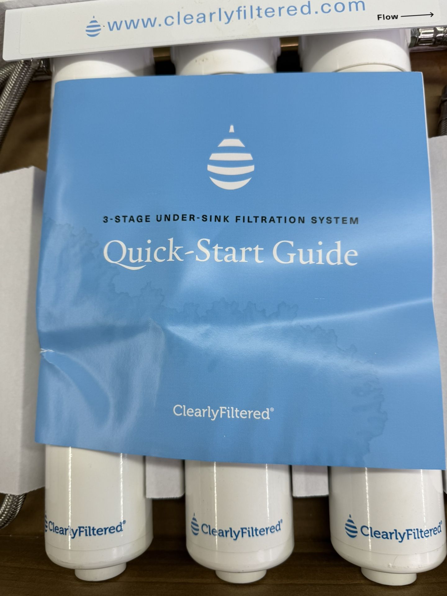 ClearlyFiltered 3 -Stage Under-Sink Water Filtration System