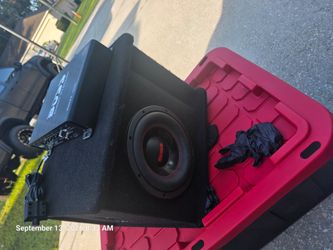 8in sub with box/amp