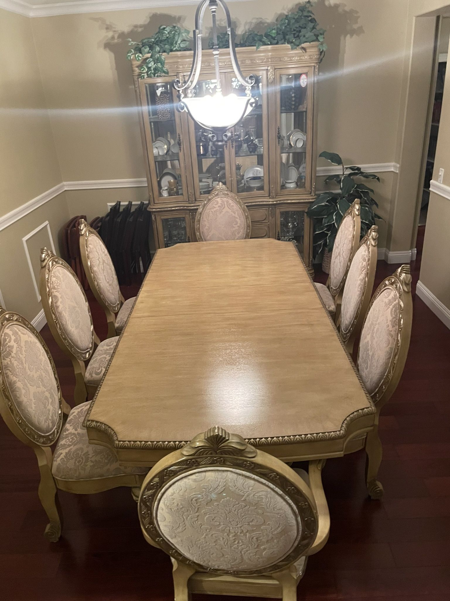 Dinning Table Set And China Cabinet