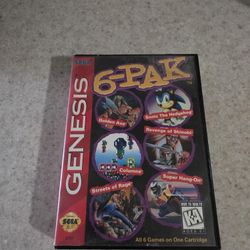 🔥 SEGA GENESIS 6-PAK – 6 LEGENDARY GAMES IN ONE CARTRIDGE! 🔥