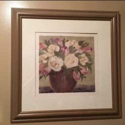 Beautiful  Floral Frame Decor- Firm Price 