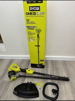 RYOBI ONE+ HP 18V Brushless Whisper Series 15 in. Cordless Battery String Trimmer (Tool Only)