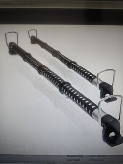 Clothes bar for car. Expandable. Heavy duty.  Car camping or traveling. 2 Pack