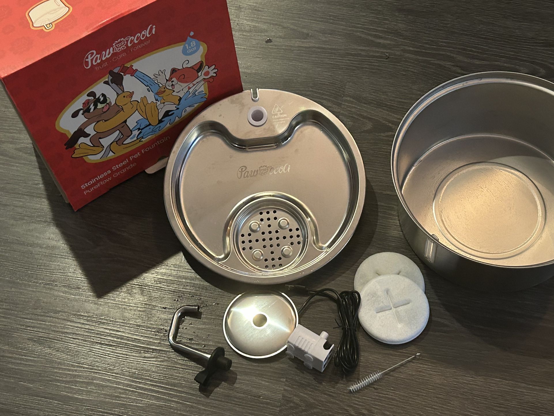 NEW Dog Water Fountain, Large Capacity STAINLESS STEEL