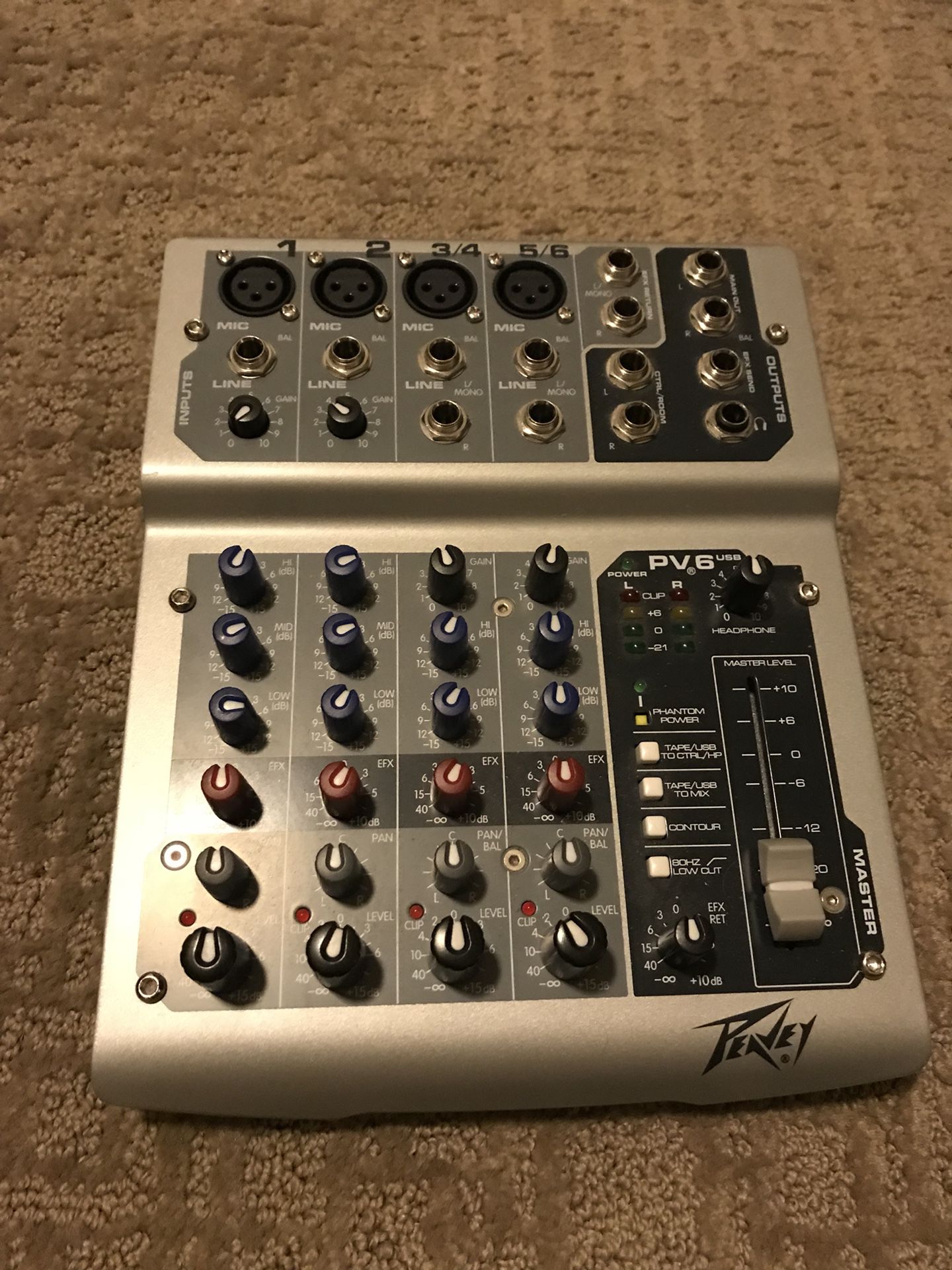 Peavey PV6 6 Input Mixing Console