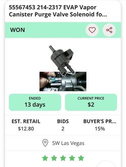 EVAP Vapor Canister Purge Valve Solenoid