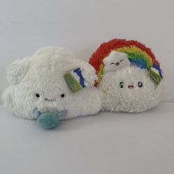 LOT 2 Squishable Plush Minis Cloud and Rainbow UWT