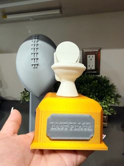 Last place toilet bowl trophy for fantasy football