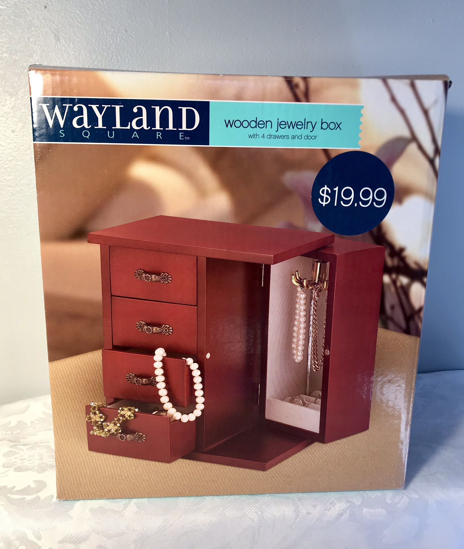New Wooden Jewelry Box