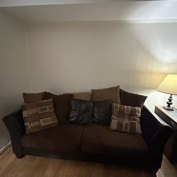Chocolate Microfiber Sofa