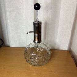 Vintage Park Sherman Co. Glass Pump Liquor Dispenser Decanter • MCM Barware