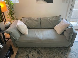 Sage Green Fabric Sofa