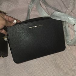 Mk Black New.. Bolsa Mk Nueva Negra