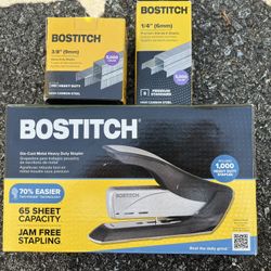 Heavy Duty Stapler/two boxes of staples