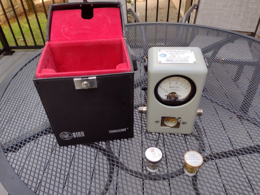 Bird 43 Watt Meter And HF slug - Ham Radio