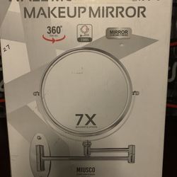 Wall Mount Vanity Makeup Mirror 