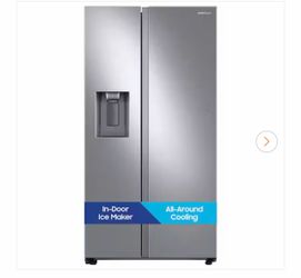 36 in. 27.4 cu. ft. Standard Depth Side by Side Refrigerator in Fingerprint-Resistant Stainless Steel