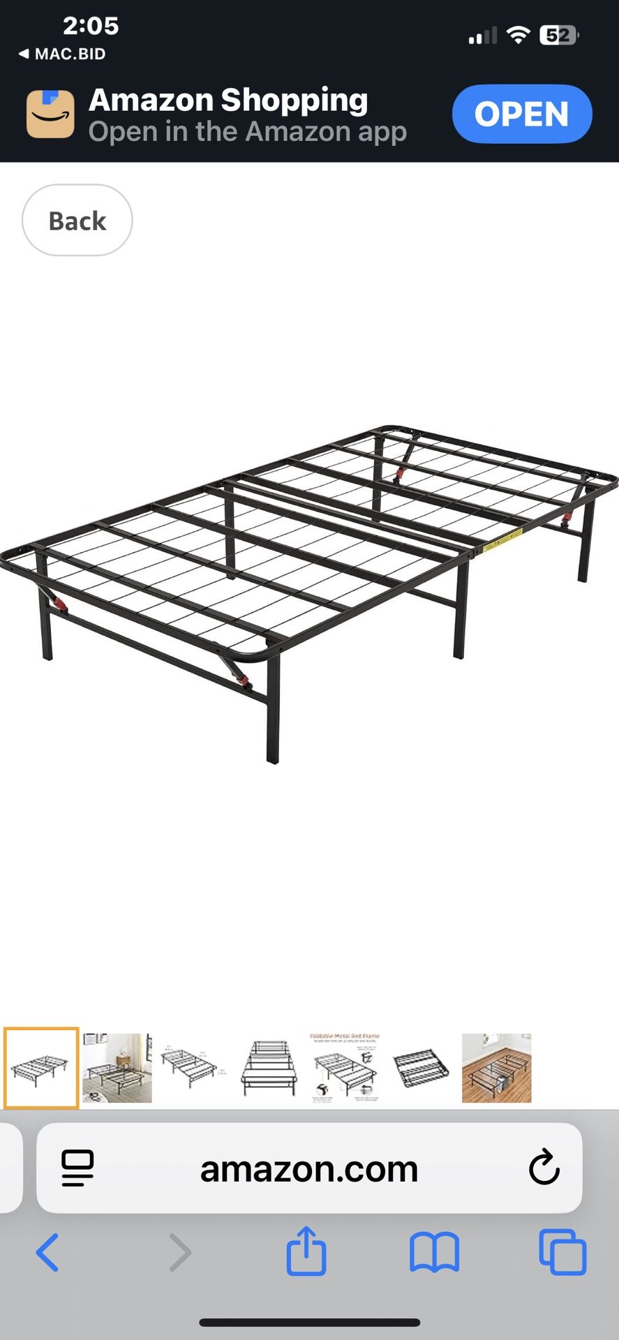 Twin Bed Frame NEW IN BOX