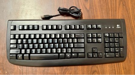 Brand New Logitech Black USB Keyboards
