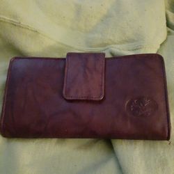 Buxton Purple Leather Wallet