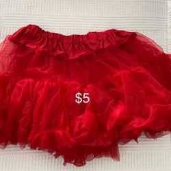 Red Halloween Costume Skirt
