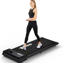 Walking Pad Treadmill, 2.25HP Under Desk Treadmill for Home Office Walking Treadmill with LED Display,Remote Controller
