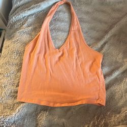 Orange Halter Top