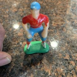 Vintage Rare Plastic Baseball Figure Toy Made In Hong Kong 