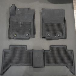 All Weather Floor Mats For 2021 Toyota Tacoma Double Cab
