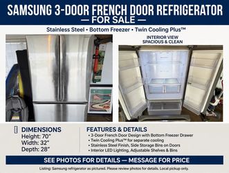 Samsung 3-Door French Door Refrigerator