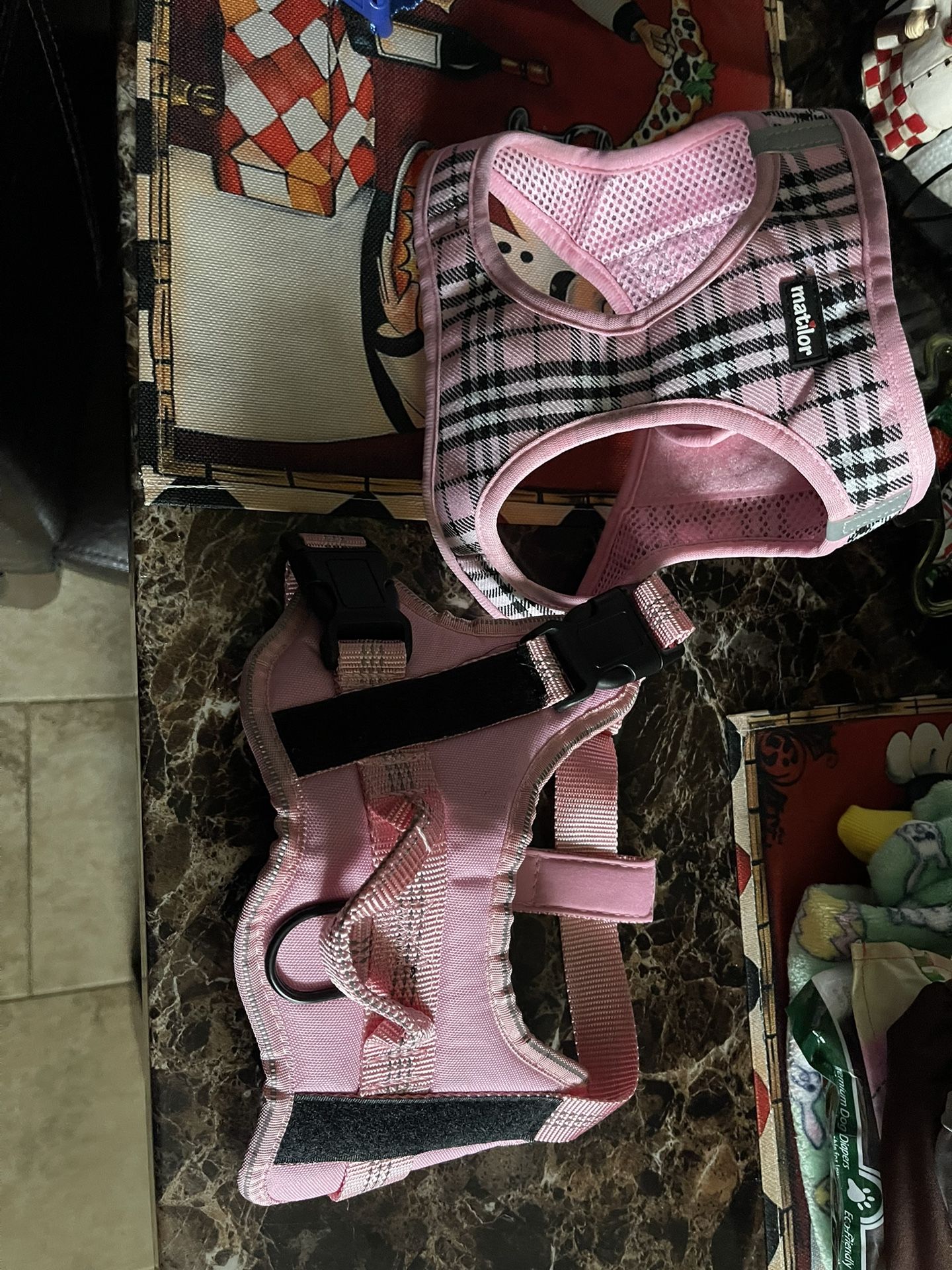 Large and small harnesses $10 each