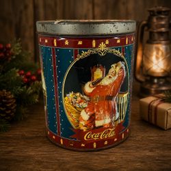 1990’s Coca-Cola Santa 700 Piece Puzzle Tin Vintage Christmas Coke Holiday