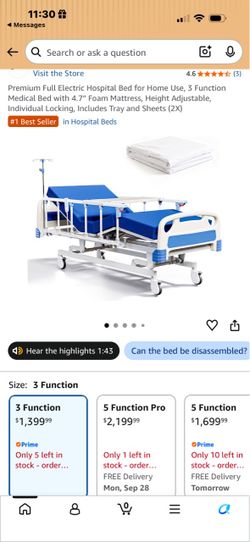 Eletric hospital bed